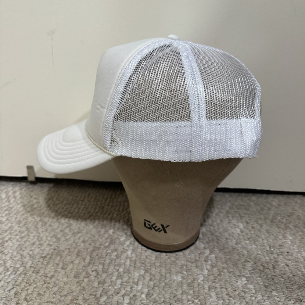 Georgia On My Mind Masters Men's Trucker White Hat Mesh Adjustable OSFA - Picture 2 of 11